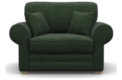 Heart of House Chedworth Fabric Cuddle Chair - Forest